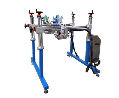 龍門(mén)架式雙標(biāo)頭流水線(xiàn)貼標(biāo)機(jī)